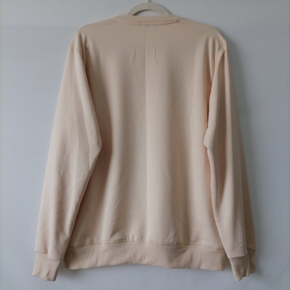 SheIn Womens Light Beige NASA Bunny Astronaut Graphic Pullover Sweatshirt Size M - Picture 4 of 8